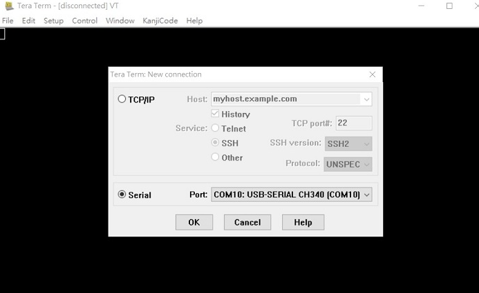 Tera Term tool